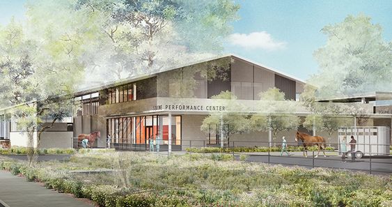 A rendering of the new performance center.